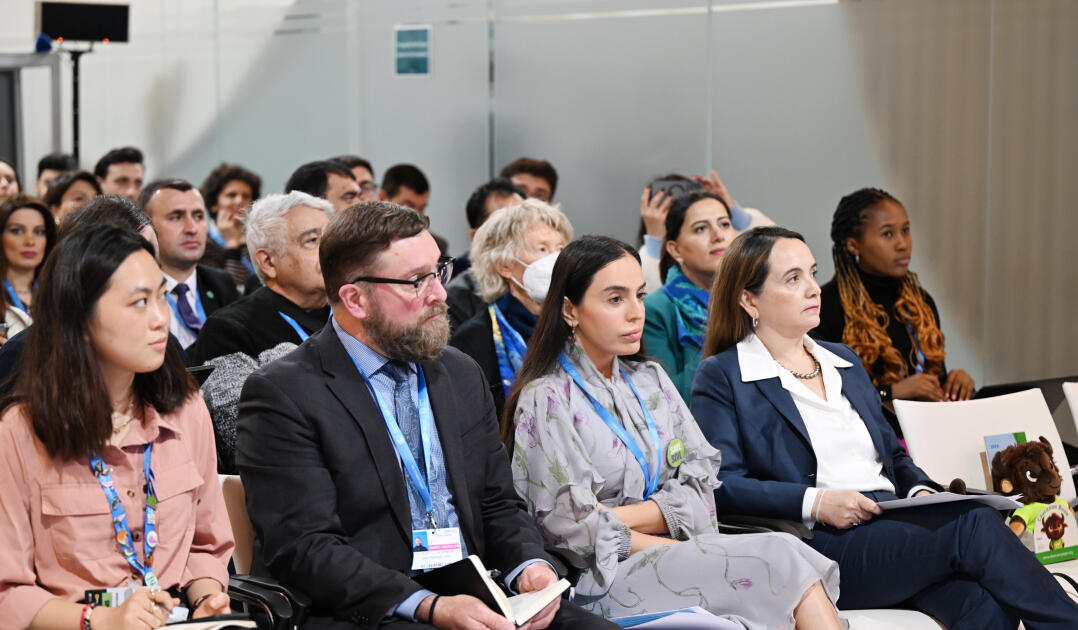 Heydər Əliyev Fondunun vitse-prezidenti Leyla Əliyeva COP29 çərçivəsində nadir canlıların mühafizəsinə həsr olunan panel müzakirələrində iştirak edib