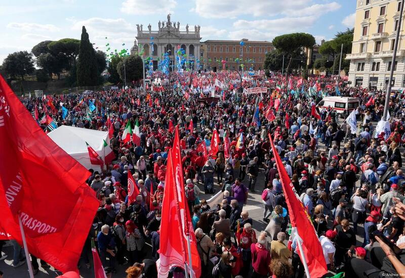 Полумиллионная протестная акция в Италии