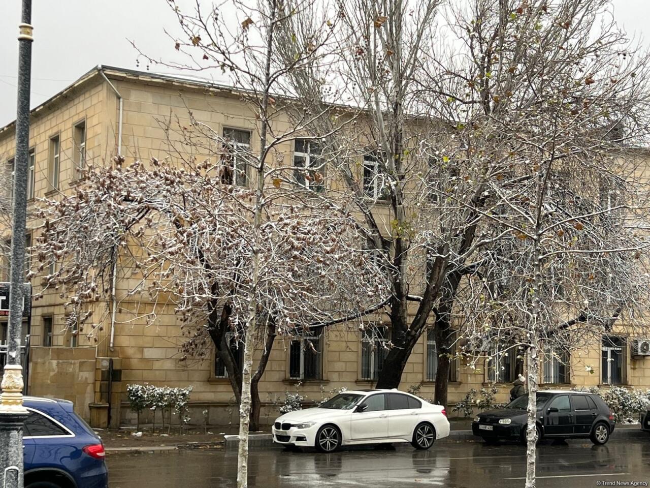 Первый снег в Баку