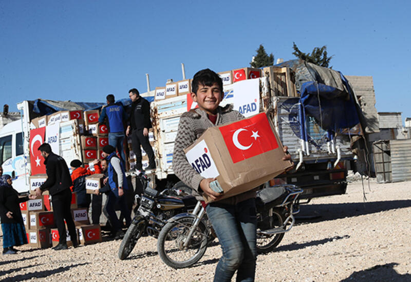 Türkiyə Suriyaya humanitar yardım göndərdi