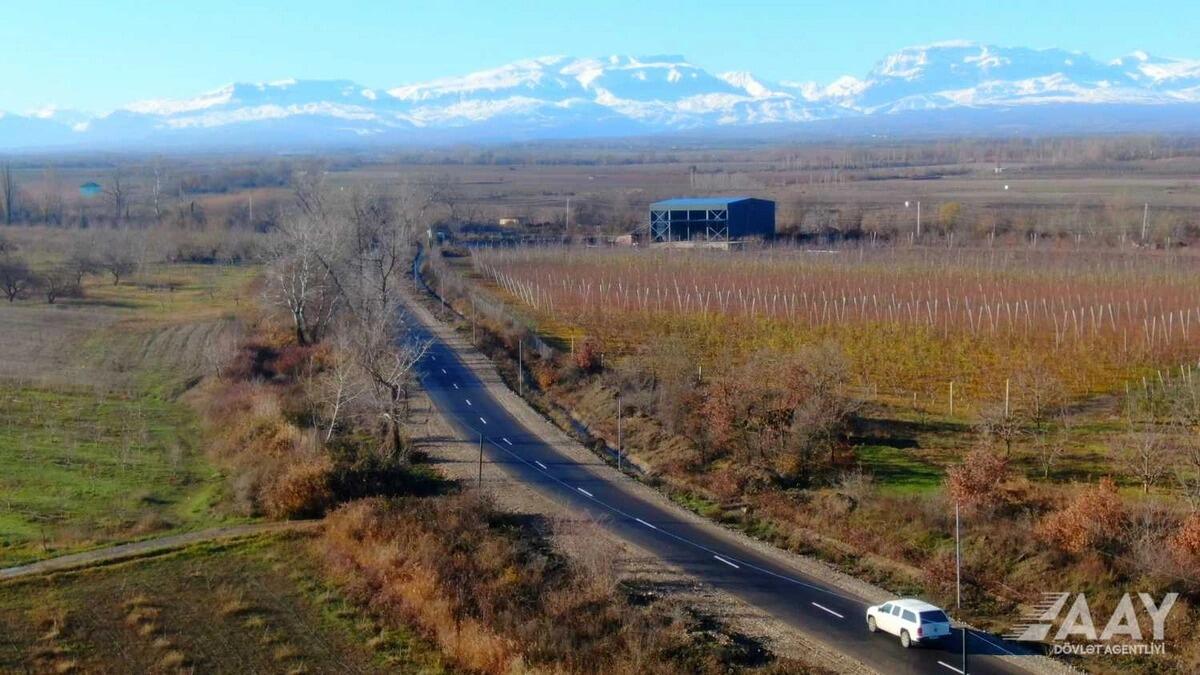 В одном из азербайджанских районов завершен капитальный ремонт дороги