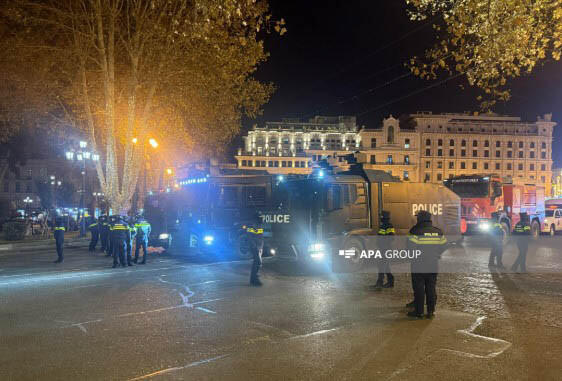 В Тбилиси вблизи места проведения митинга привлечены полицейские силы