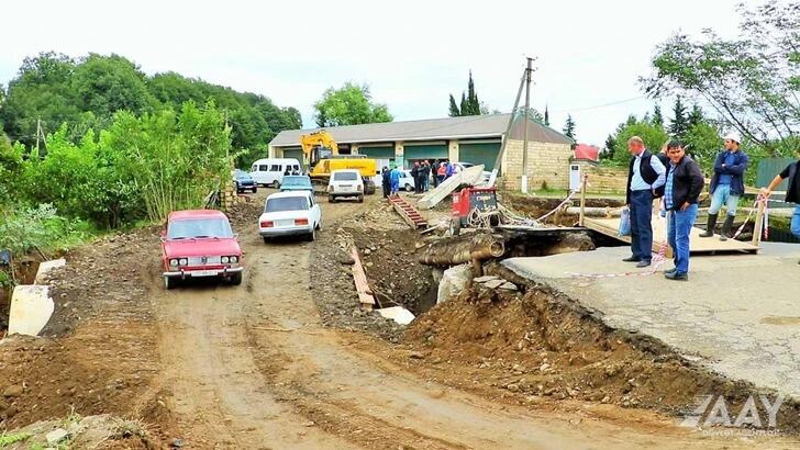 В одном из районов Азербайджана построен новый автомобильный мост