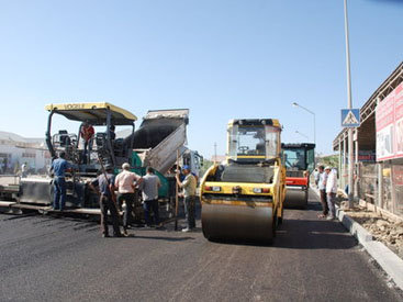 На магистрали Баку-Губа строится новый путепровод
