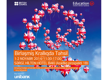 Unibank и British Council организуют совместную выставку "Образование в Великобритании"