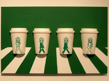 "Картинная галерея" Day.Az: Искусство из стаканчиков Starbucks - ФОТО