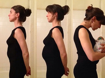 Муж собрал 9 месяцев беременности жены в 6 секунд - ФОТО - ВИДЕО