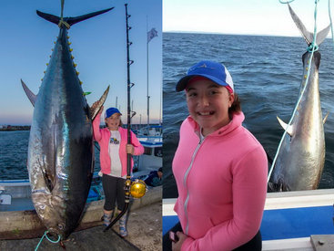 Девочка побила мировой рекорд, поймав 280-килограммовго тунца - ФОТО