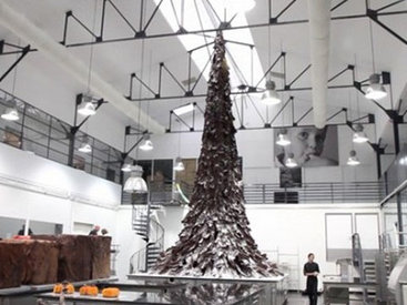 В Аргентине приготовили 130-метровый шоколадный батончик