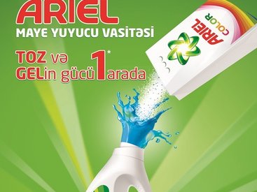 "ARİEL MAYE YUYUCU" VASİTƏSİ İLƏ QÜSURSUZ TƏMİZLİK ZAMANI