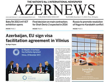 Вышла в свет очередная печатная версия газеты AzerNews - ФОТО