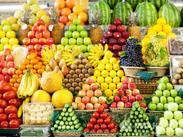 Азербайджан поставил РФ около 160 тыс. тонн плодоовощной продукции