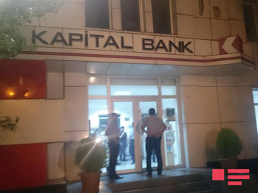 Azərbaycanda bank filialına silahlı basqın: yaralanan var - YENİLƏNİB - FOTO