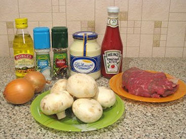 Мясные рулетики с грибной начинкой - Пошаговый рецепт - ФОТО