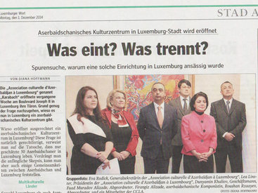 Газета "Luxemburg Wort" восторгается успешным развитием Азербайджана