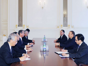 Президент Ильхам Алиев принял сопредседателя азербайджано-японской межправительственной комиссии - ОБНОВЛЕНО - ФОТО