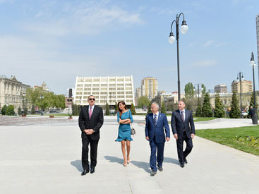 Президент Ильхам Алиев ознакомился с ходом строительных работ в новом комплексе отдыха в Баку - ОБНОВЛЕНО - ФОТО