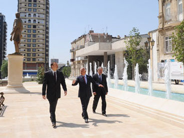 Президент Азербайджана принял участие в открытии парка Зивер бека Ахмедбекова - ФОТО