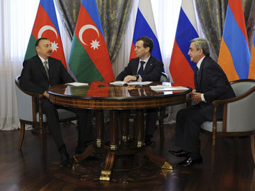 Президенты Азербайджана, России и Армении приняли заявление по карабахскому урегулированию – ОБНОВЛЕНО - ФОТО