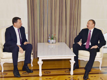 Президент Ильхам Алиев встретился с главой Латвии - ОБНОВЛЕНО - ФОТО - ВИДЕО