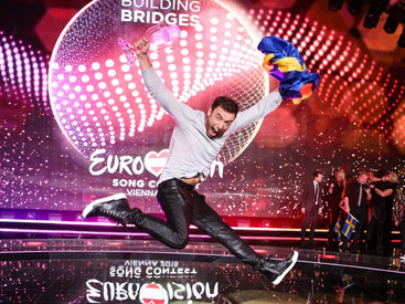 Как Монс Сельмерлёв праздновал победу на "Евровидении-2015" - ФОТО