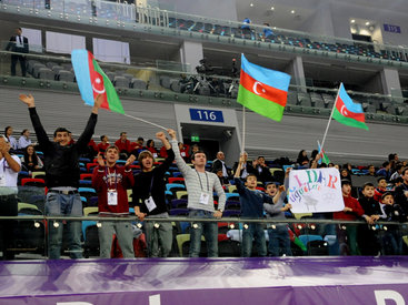 Открытый объединенный чемпионат Азербайджана по гимнастике вызвал большой интерес зрителей