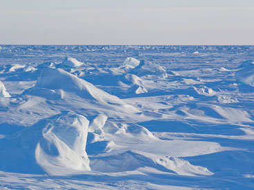 Подлодка всплыла сквозь толщу льда в Арктике