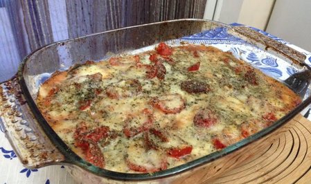 Баклажаны, запеченные с моцареллой и томатами - Пошаговый рецепт - ФОТО
