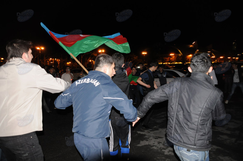 В Азербайджане празднуют победу на "Евровидении" - ОБНОВЛЕНО - ФОТО - ВИДЕО