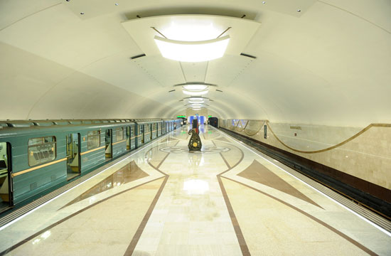 Президент Ильхам Алиев и его супруга Мехрибан Алиева приняли участие в открытии очередной станции Бакинского метрополитена – ОБНОВЛЕНО – ФОТО