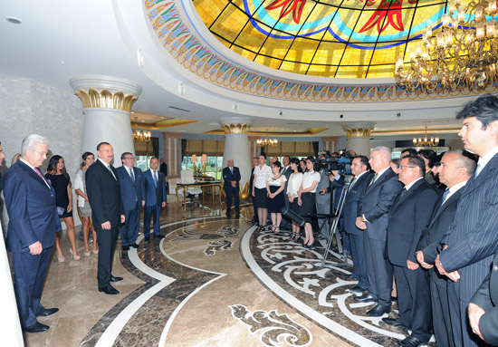Президент Азербайджана принял участие в открытии комплекса Kempinski Hotel-Badamdar в Баку - ОБНОВЛЕНО - ФОТО