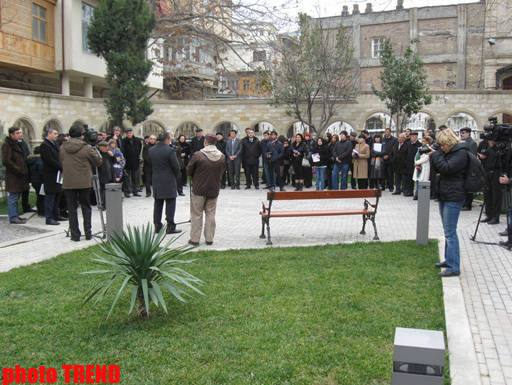 В Баку состоялось открытие Археологического парка и бюста Азиму Азимзаде - ФОТО