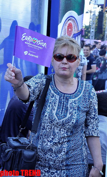 Баку празднует финал "Евровидения 2012" - ФОТО