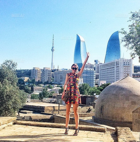 Море эмоций российской туристки в Баку - ФОТО