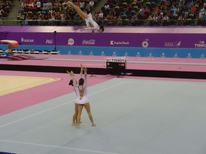 Евроигры в Баку: Азербайджанское акробаты борются за медали - ОБНОВЛЕНО - ФОТО