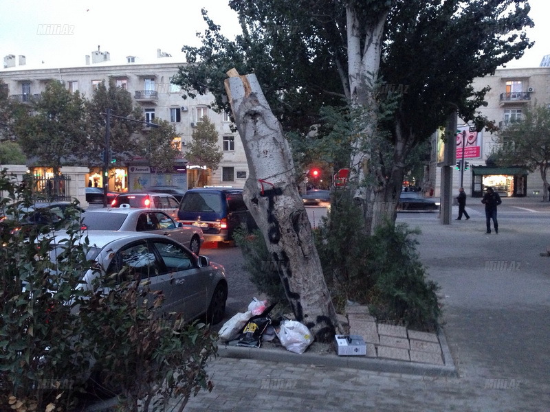 Жителям этой улицы в Баку больше не угрожает опасность - ФОТО