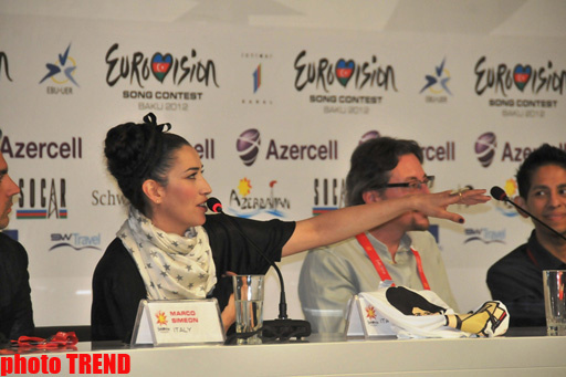 Участница "Евровидения" от Италии потеряла в Баку дар речи - ФОТО