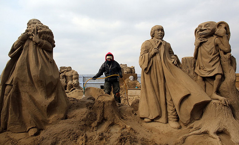 Фестиваль песчаных скульптур в Англии - ФОТОСЕССИЯ