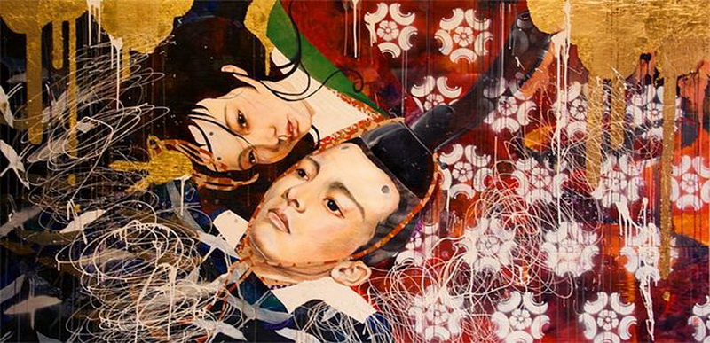 "Картинная галерея Day.Az": Девушки в картинах по мотивам японских легенд - ФОТО