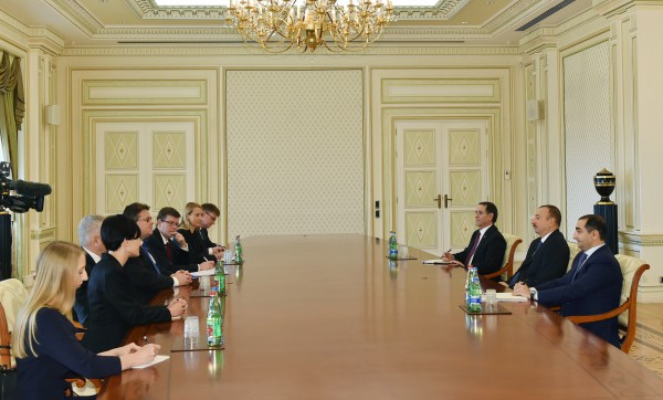 Президент Ильхам Алиев принял делегацию под руководством главы МИД Литвы - ФОТО