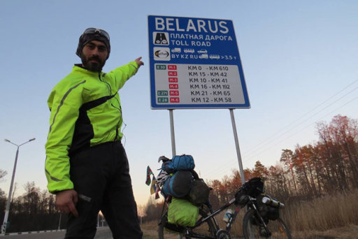 Мировое велотурне Рамиля Зиядова продолжается: из Брянска в Москву - ФОТО