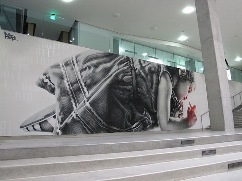 "Картинная галерея Day.Az": Потрясающее граффити в школьном кампусе - ФОТО