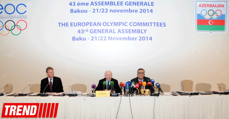 Патрик Хикки высоко оценил проведенную в Баку Генассамблею Европейского Олимпийского Комитета - ОБНОВЛЕНО - ФОТО