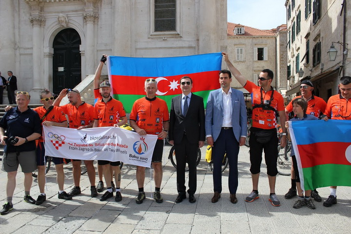 В Хорватии стартовал велопробег, посвященный Евроиграм в Баку - ФОТО