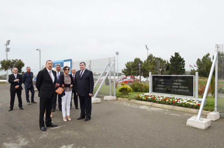 Президент Ильхам Алиев и его супруга Мехрибан Алиева приняли участие в открытии Парка Европейских игр и Велопарка - ОБНОВЛЕНО - ФОТО - ВИДЕО