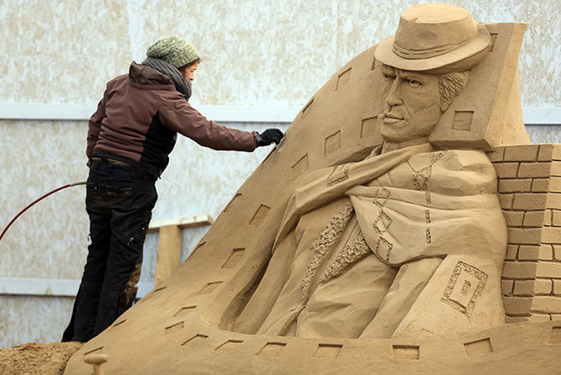 Фестиваль песчаных скульптур в Англии - ФОТОСЕССИЯ
