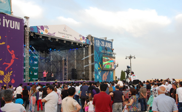 В Национальном приморском парке состоялся грандиозный концерт, посвященный первым Европейским играм - ФОТО