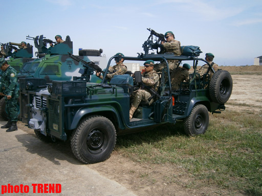 Прошел смотр новой военной техники Госпогранслужбы Азербайджана - ОБНОВЛЕНО - ФОТО