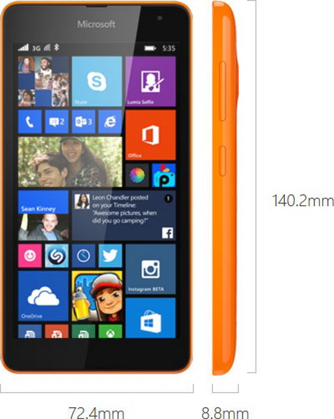 Microsoft выпустила свой первый смартфон бренда Lumia - ФОТО