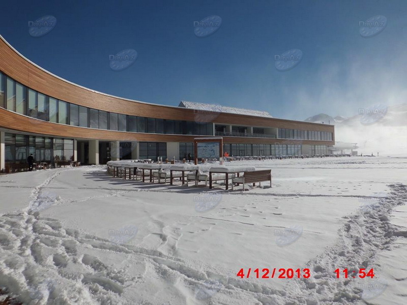 Горнолыжный курорт Азербайджана в снежных объятиях - ФОТО